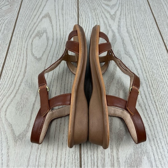 SOUL Naturalizer Solo Women's Strappy Sandals 9.5M Toffee Faux Leather $80 - Picture 3 of 9